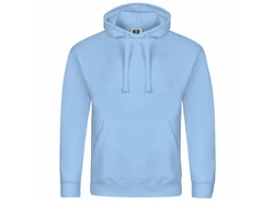 deinshirt Kapuzenpullover Bitte nicht schubsen habe Wein in der Hand Hellblau/Blau