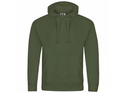 deinshirt Kapuzenpullover Bitte nicht schubsen habe Wein in der Hand Dunkelgrün
