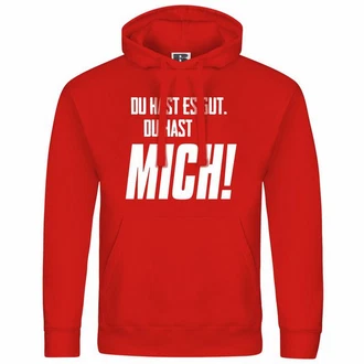deinshirt Kapuzenpullover Herren Dunkelrot/Rot