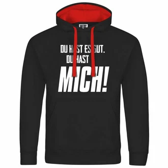 deinshirt Kapuzenpullover Herren Schwarz/Mintgrün/Grau/Dunkelrot