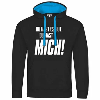 deinshirt Kapuzenpullover Herren Mintgrün/Schwarz/Grau/Blau