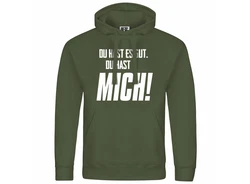 deinshirt Kapuzenpullover Herren Dunkelgrün/Mintgrün/Grün