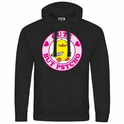 deinshirt Kapuzenpullover Cute but Psycho Gelb/Schwarz/Bordeaux/Rot/Lila/Rosa
