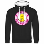 deinshirt Kapuzenpullover Cute but Psycho Schwarz/Orange/Rosa/Gelb