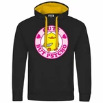 deinshirt Kapuzenpullover Cute but Psycho Gelb/Rosa/Schwarz/Orange