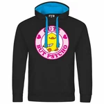 deinshirt Kapuzenpullover Cute but Psycho Schwarz/Orange/Gelb/Rosa