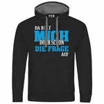 deinshirt Kapuzenpullover Herren Da regt mich schon die Frage auf Blau/Schwarz/Dunkelblau