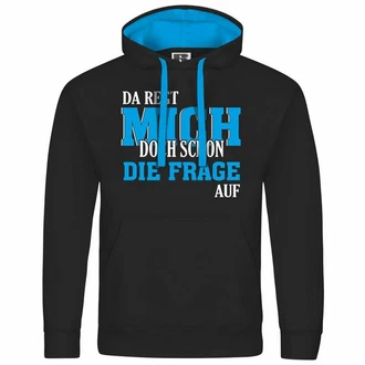 deinshirt Kapuzenpullover Herren Da regt mich schon die Frage auf Blau/Dunkelblau/Hellblau deinshirt Kapuzenpullover Herren Da regt mich schon die Frage auf Blau/Dunkelblau/Hellblau