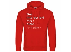 deinshirt Kapuzenpullover Herren Das interessiert mich nicht. DIE BOHNE 