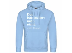 deinshirt Kapuzenpullover Herren Das interessiert mich nicht. DIE BOHNE 