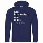 deinshirt Kapuzenpullover Herren Das interessiert mich nicht. DIE BOHNE Dunkelblau deinshirt Kapuzenpullover Herren Das interessiert mich nicht. DIE BOHNE Dunkelblau