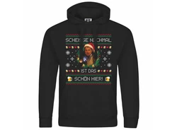 deinshirt Kapuzenpullover Scheie nochmal ist das schn hier Mit Print Motiv Schwarz