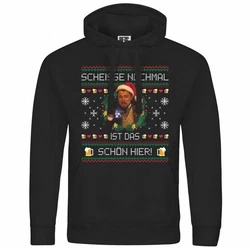 deinshirt Kapuzenpullover Scheie nochmal ist das schn hier Mit Print Motiv Schwarz