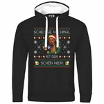 deinshirt Kapuzenpullover Scheie nochmal ist das schn hier Mit Print Motiv Schwarz/Braun