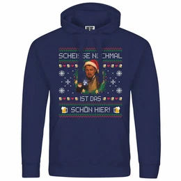Kapuzenpullover Herren Kapuzenpullover Scheie nochmal ist das schn hier Mit Print Motiv, Grafik