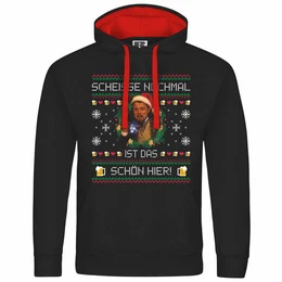 Kapuzenpullover Herren Kapuzenpullover Scheie nochmal ist das schn hier Mit Print Motiv, Grafik
