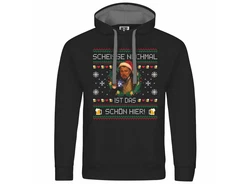 deinshirt Kapuzenpullover Scheie nochmal ist das schn hier Mit Print Motiv Schwarz