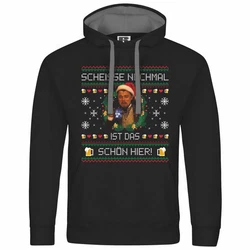 deinshirt Kapuzenpullover Scheie nochmal ist das schn hier Mit Print Motiv Schwarz