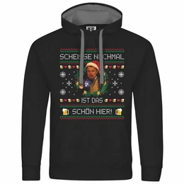 Kapuzenpullover Herren Kapuzenpullover Scheie nochmal ist das schn hier Mit Print Motiv, Grafik