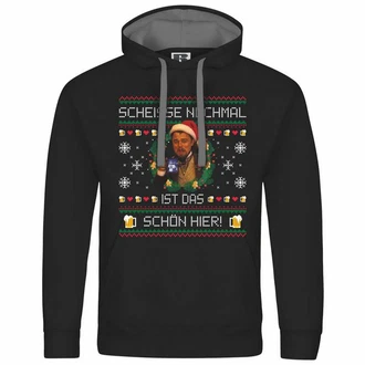 deinshirt Kapuzenpullover Scheie nochmal ist das schn hier Mit Print Motiv Schwarz