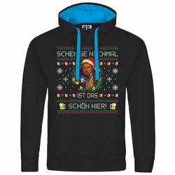 deinshirt Kapuzenpullover Scheie nochmal ist das schn hier Mit Print Motiv Schwarz