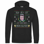 deinshirt Kapuzenpullover SUPER FEST Mit Print Grafik Silber