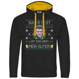 Kapuzenpullover Herren Kapuzenpullover SUPER FEST ist das hier Mein Guter Mit Print Motiv, Grafik