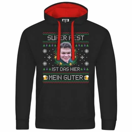 Kapuzenpullover Herren Kapuzenpullover SUPER FEST ist das hier Mein Guter Mit Print Motiv, Grafik