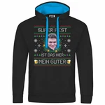 deinshirt Kapuzenpullover SUPER FEST Mit Print Grafik Silber