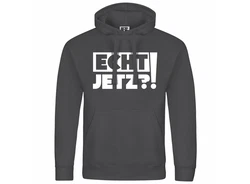 deinshirt Kapuzenpullover Herren Echt jetzt Mit Print Motiv Schwarz