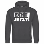 deinshirt Kapuzenpullover Herren Echt jetzt Mit Print Motiv Schwarz