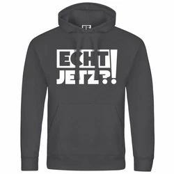 deinshirt Kapuzenpullover Herren Echt jetzt Mit Print Motiv Schwarz