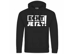 deinshirt Kapuzenpullover Herren Echt jetzt Mit Print Motiv Schwarz