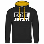 deinshirt Kapuzenpullover Herren Echt jetzt Mit Print Motiv Schwarz