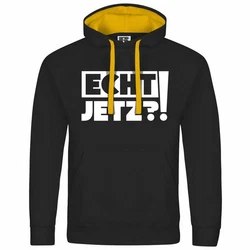 deinshirt Kapuzenpullover Herren Echt jetzt Mit Print Motiv Schwarz