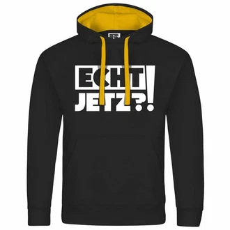 deinshirt Kapuzenpullover Herren Echt jetzt Mit Print Motiv Schwarz deinshirt Kapuzenpullover Herren Echt jetzt Mit Print Motiv Schwarz