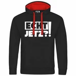 deinshirt Kapuzenpullover Herren Echt jetzt Mit Print Motiv Schwarz