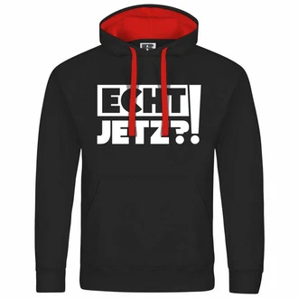 deinshirt Kapuzenpullover Herren Echt jetzt Mit Print Motiv Schwarz deinshirt Kapuzenpullover Herren Echt jetzt Mit Print Motiv Schwarz