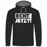 deinshirt Kapuzenpullover Herren Echt jetzt Mit Print Motiv Schwarz