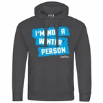 deinshirt Kapuzenpullover Herren Im not a winter person Hellblau