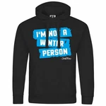 deinshirt Kapuzenpullover Herren Im not a winter person Hellblau/Schwarz/Blau