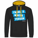 deinshirt Kapuzenpullover Herren Im not a winter person Blau/Schwarz/Gelb/Braun