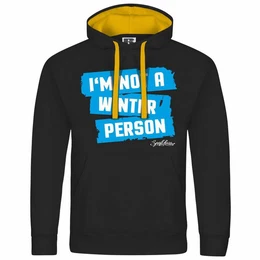 Kapuzenpullover Herren Kapuzenpullover Im not a winter person Mit Print Motiv, Grafik