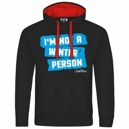 Kapuzenpullover Herren Kapuzenpullover Im not a winter person Mit Print Motiv, Grafik