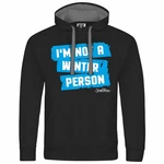 deinshirt Kapuzenpullover Herren Im not a winter person Hellblau/Schwarz