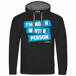 Kapuzenpullover Herren Kapuzenpullover Im not a winter person Mit Print Motiv, Grafik