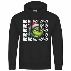 deinshirt Kapuzenpullover Herren Ho Ho Ho Grinch Grün/Schwarz