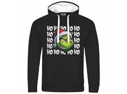deinshirt Kapuzenpullover Herren Ho Ho Ho Grinch Grün/Schwarz