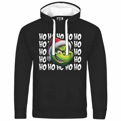 deinshirt Kapuzenpullover Herren Ho Ho Ho Grinch Grün/Schwarz