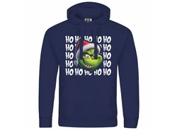 deinshirt Kapuzenpullover Herren Ho Ho Ho Grinch Grün/Dunkelblau/Schwarz/Blau/Hellblau